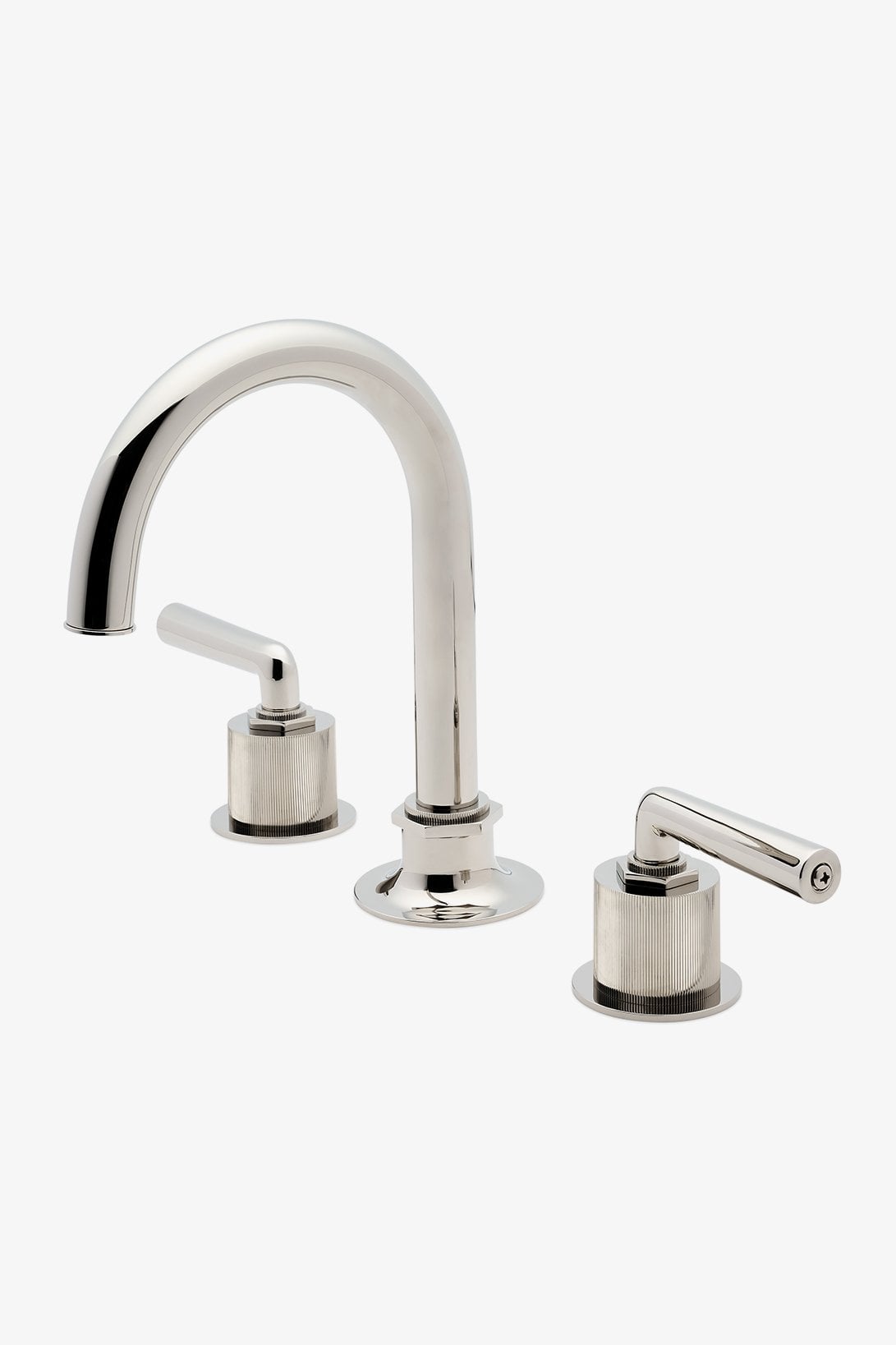 Henry Schwanenhals-Waschtischarmatur mit Hebelgriffen mit Münzrand