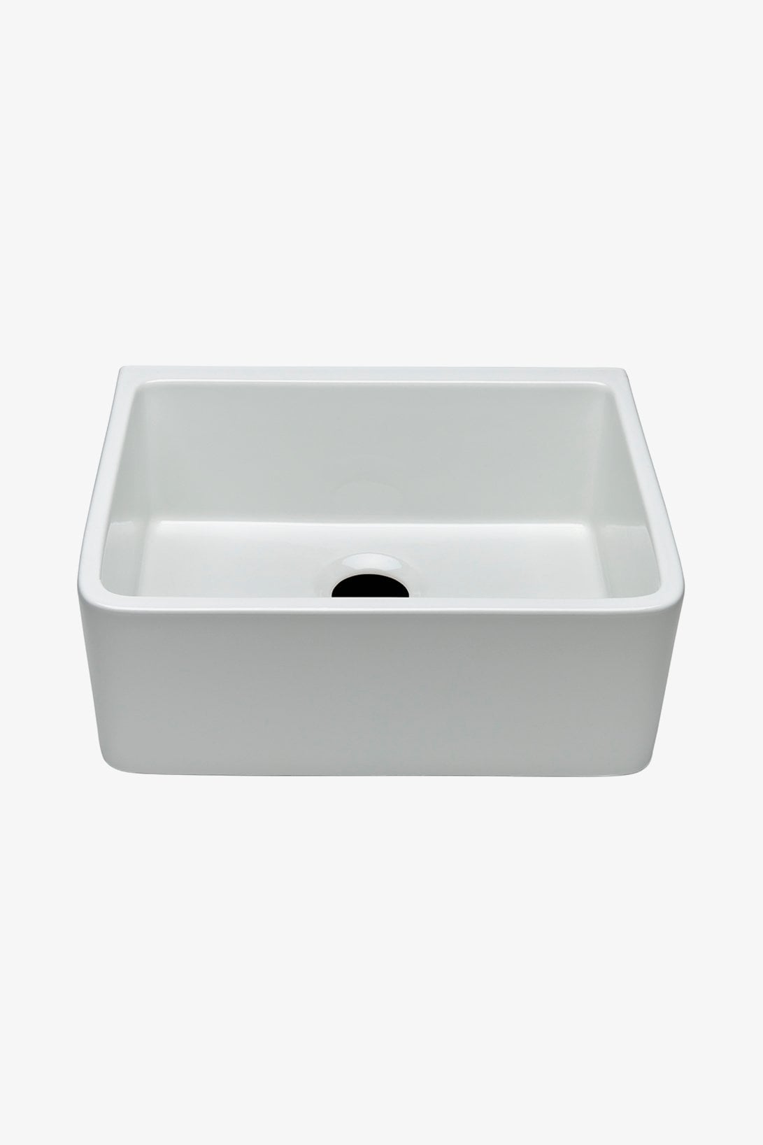 Clayburn 23 3/8" x 18 3/4" x 8 7/8" Fireclay Farmhouse Apron Kitchen Sink with Rear Drain