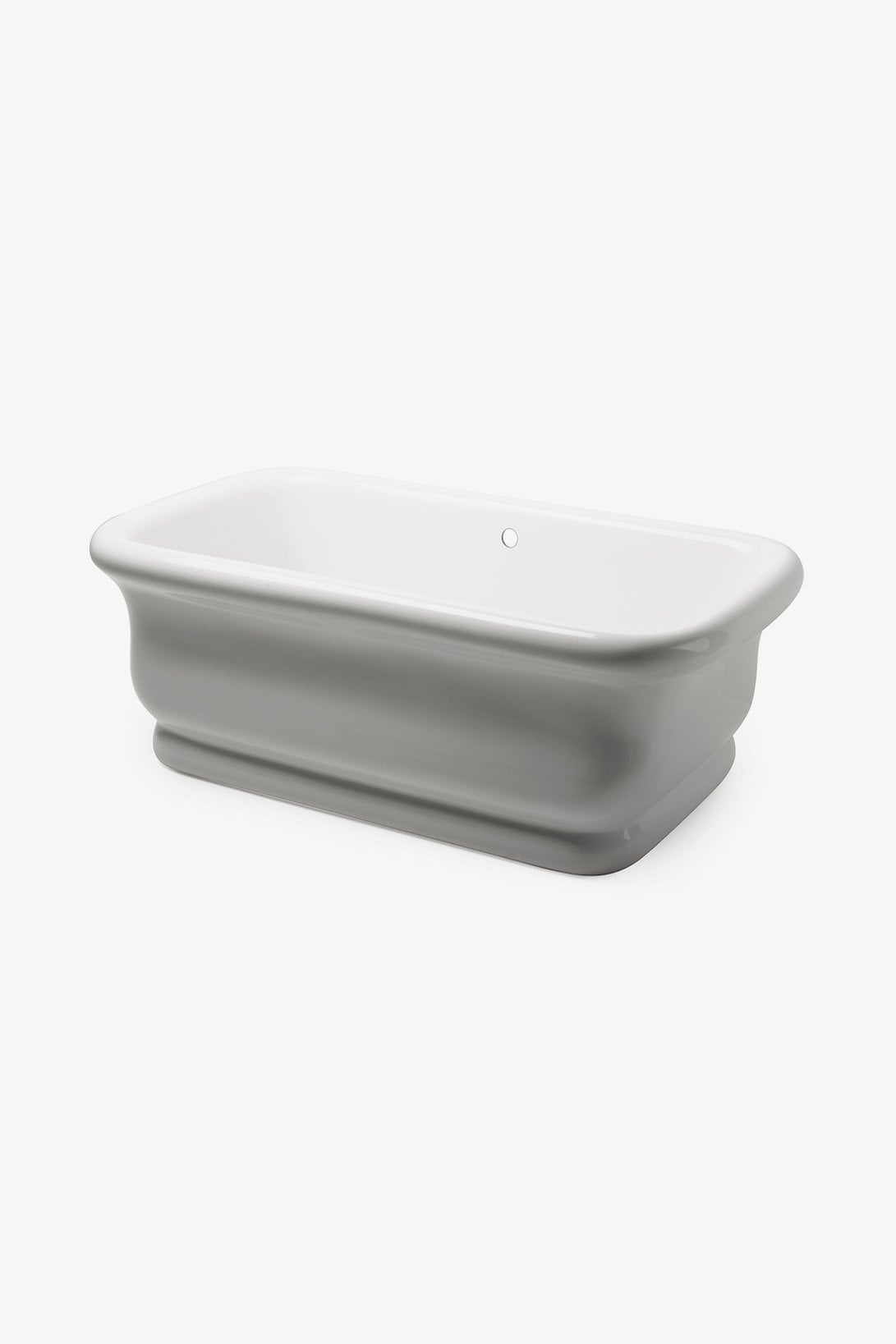 Empire 71" x 34 1/2" x 24" freistehende rechteckige Badewanne