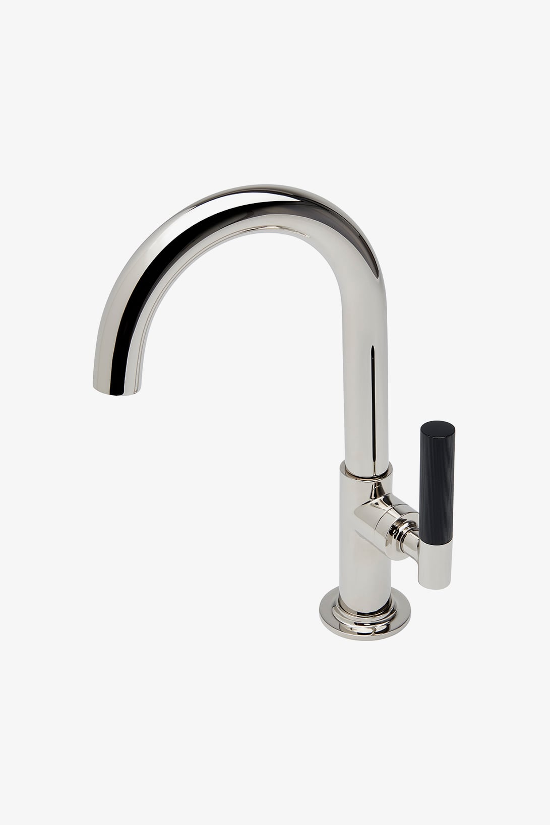 Bond Union Series One Hole Lavatory Faucet with Enamel Guilloche Lines Lever Handle