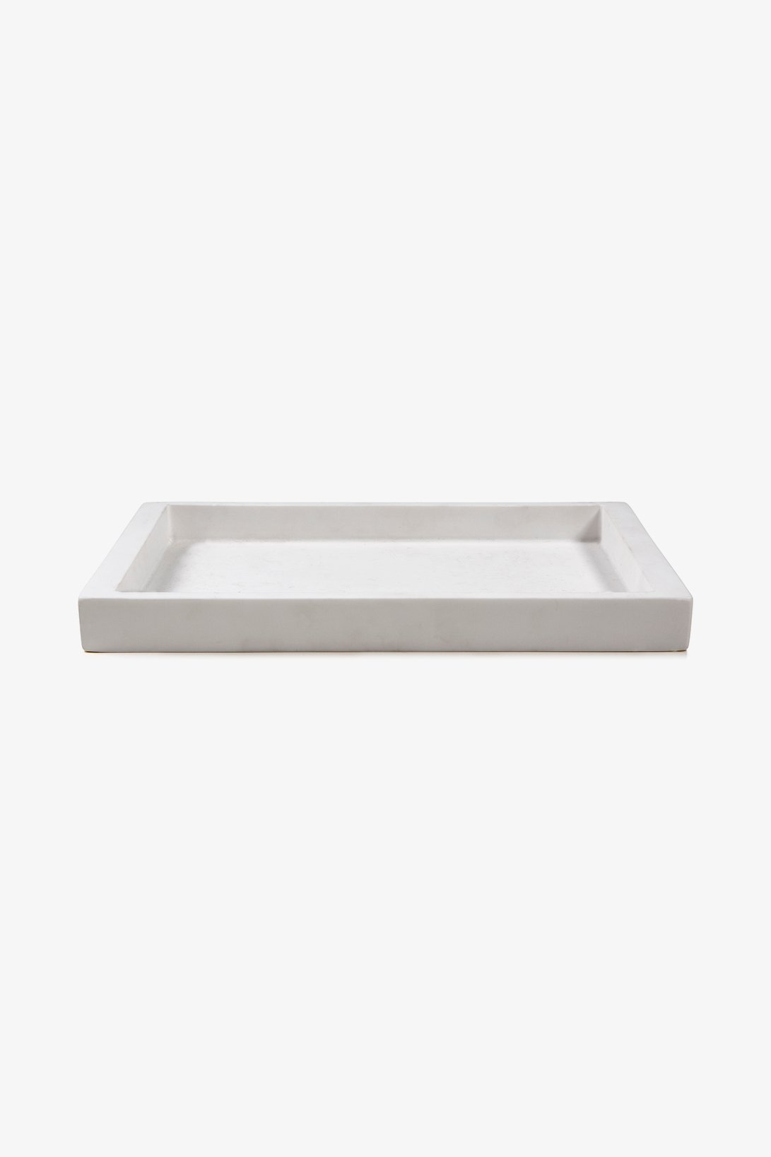 Resin Medium Rectangular Tray in White