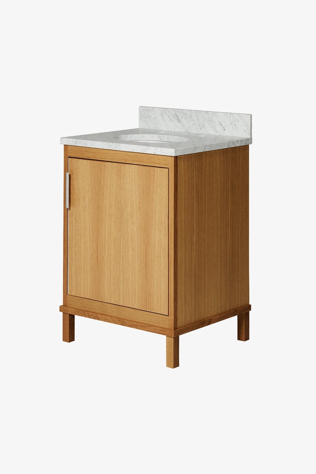 Alta Integrated Single Vanity with Square Legs and Hardware 24" x 21" x 33 1/4" - BASE ONLY