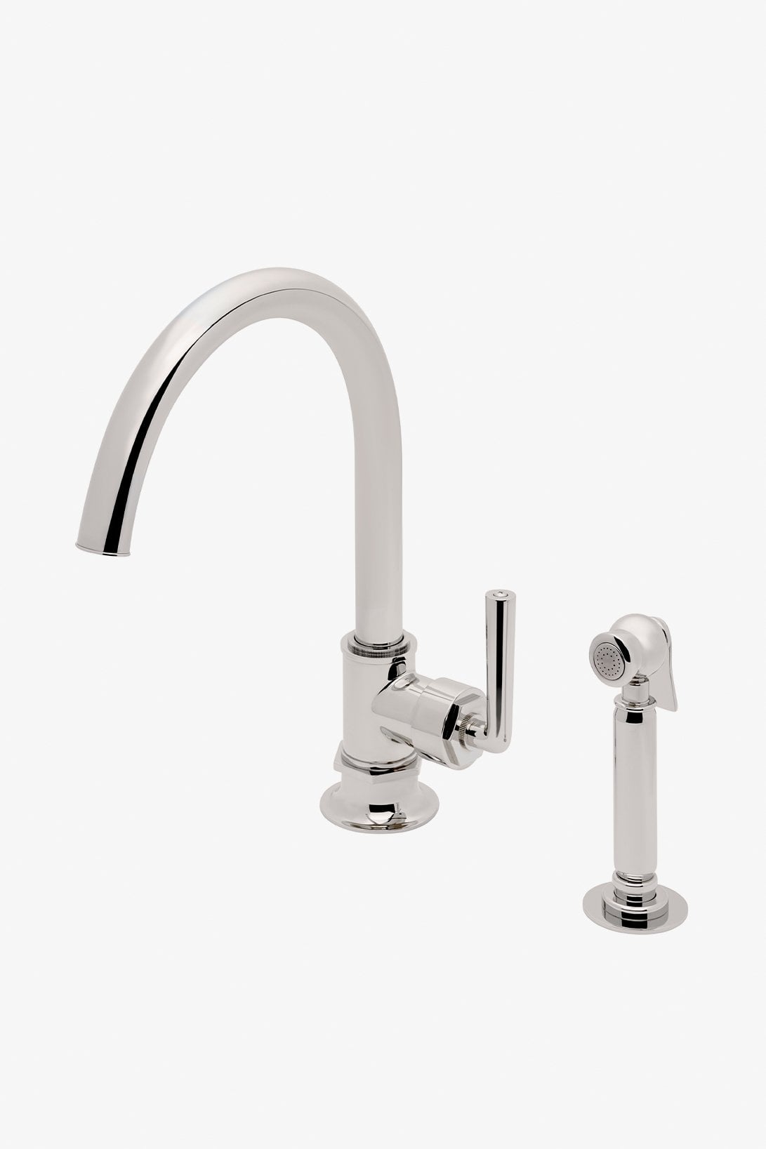Henry Gooseneck Kitchen Faucet with Lever Handle and Spray