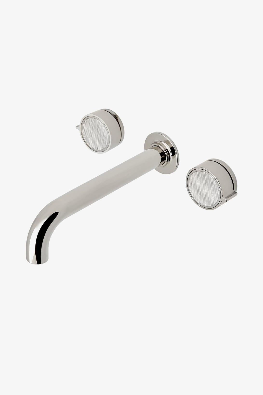 Bond Union Series Wall Mounted Lavatory Faucet with Guilloche Link Knob Handles