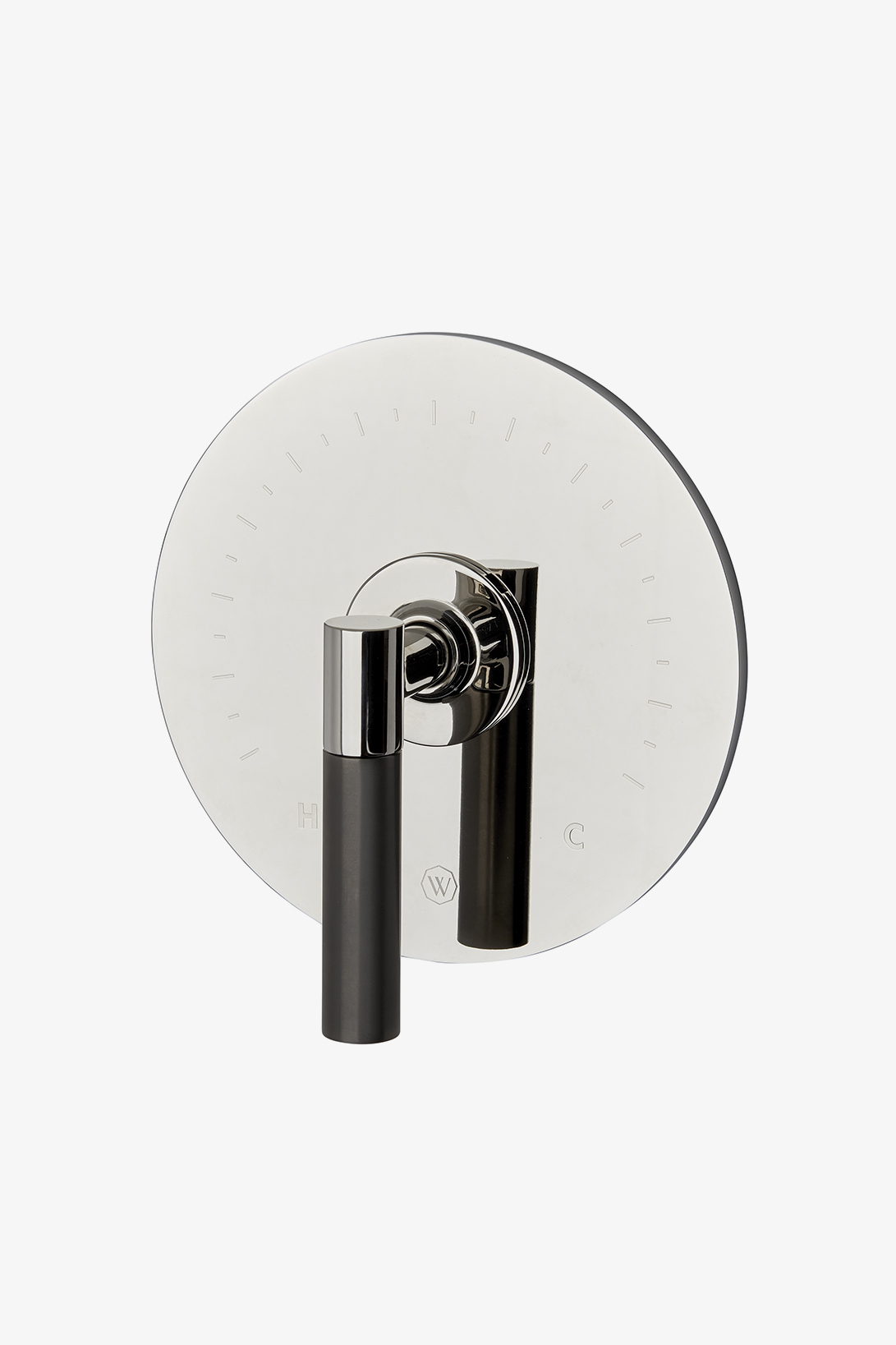 Bond Tandem Series Round Thermostatic Control Valve Trim with Two-Tone Lever Handle