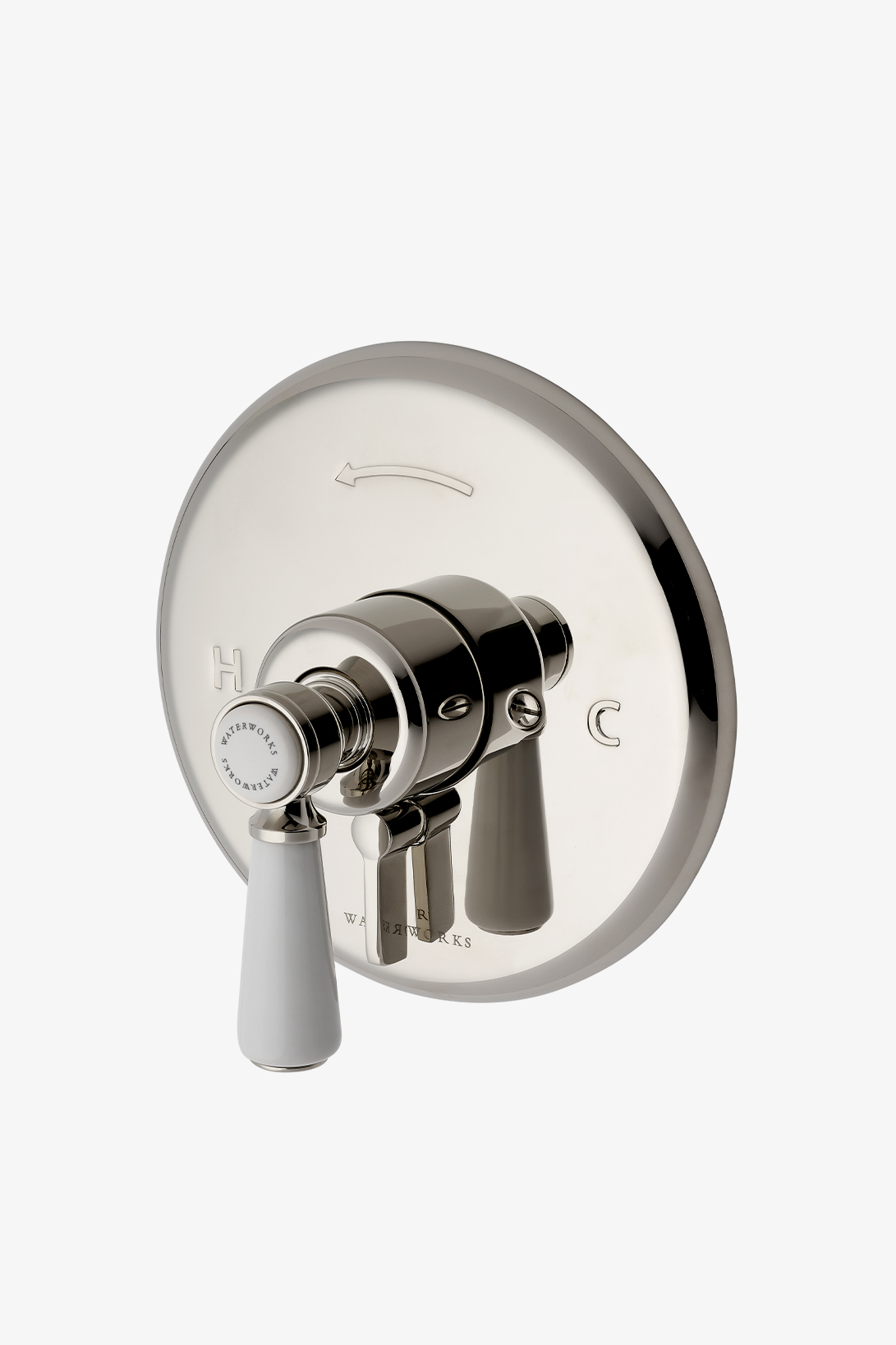 Highgate Pressure Balance with Diverter Trim with Porcelain Lever Handle
