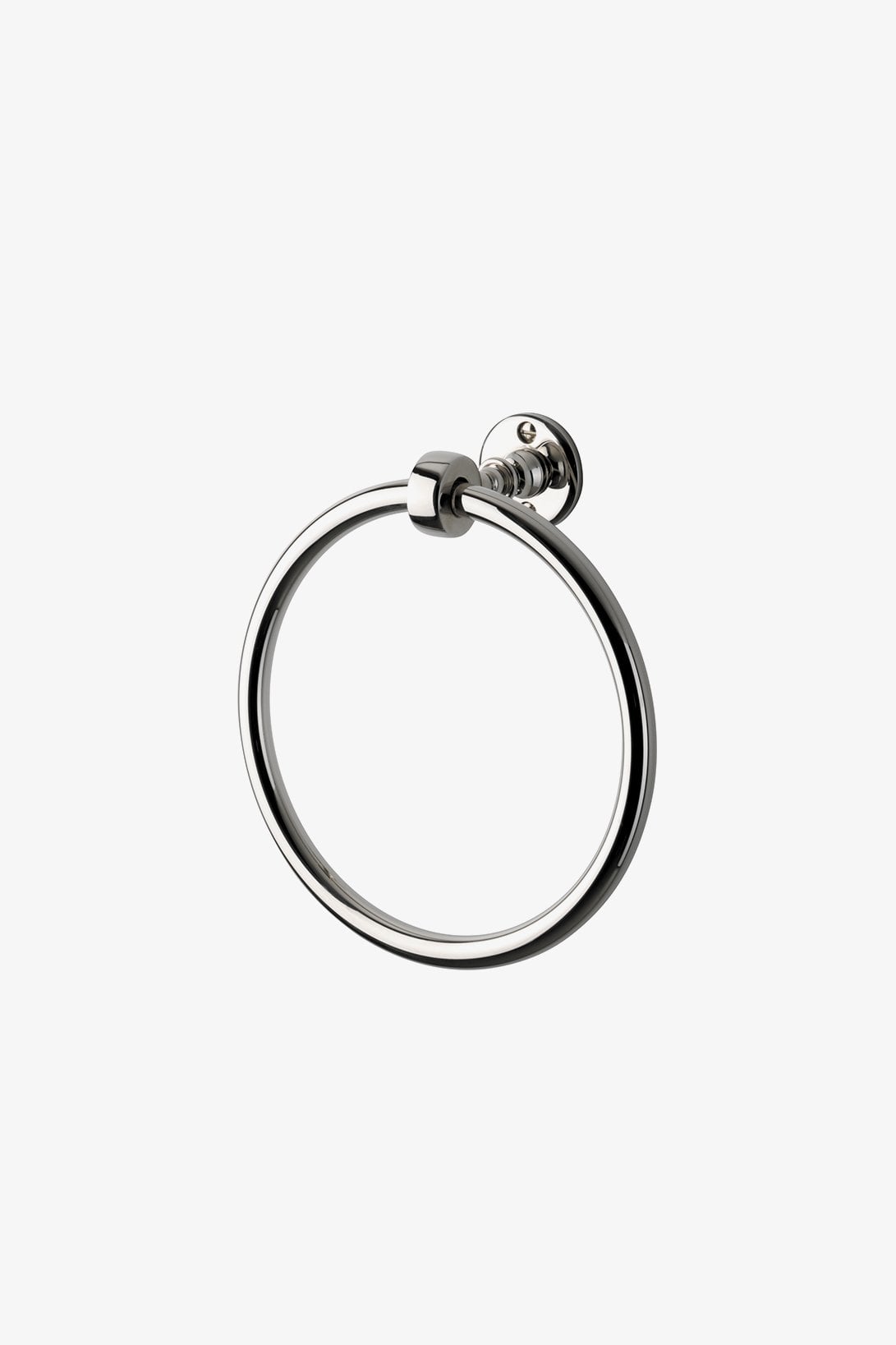 Crystal 7" Brass Towel Ring