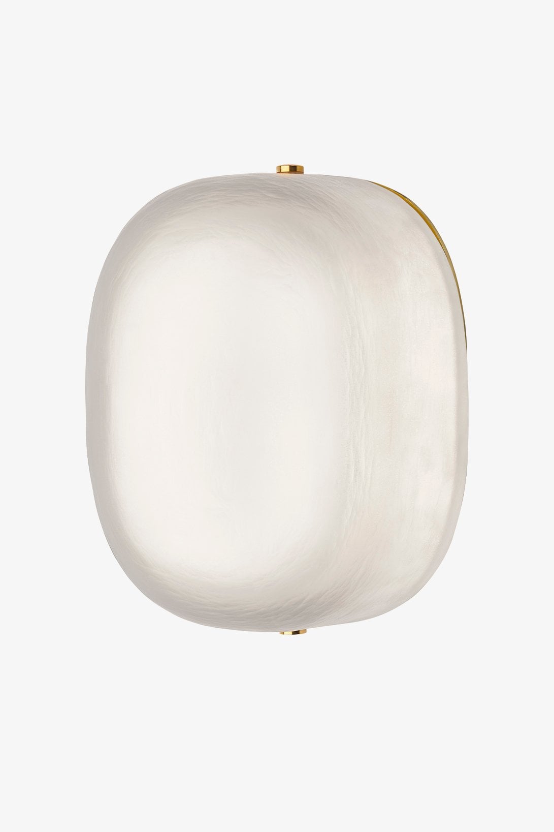 Lucia Wall/ Ceiling Large Oval Flush Mount with Impressa Murano Glass Diffuser