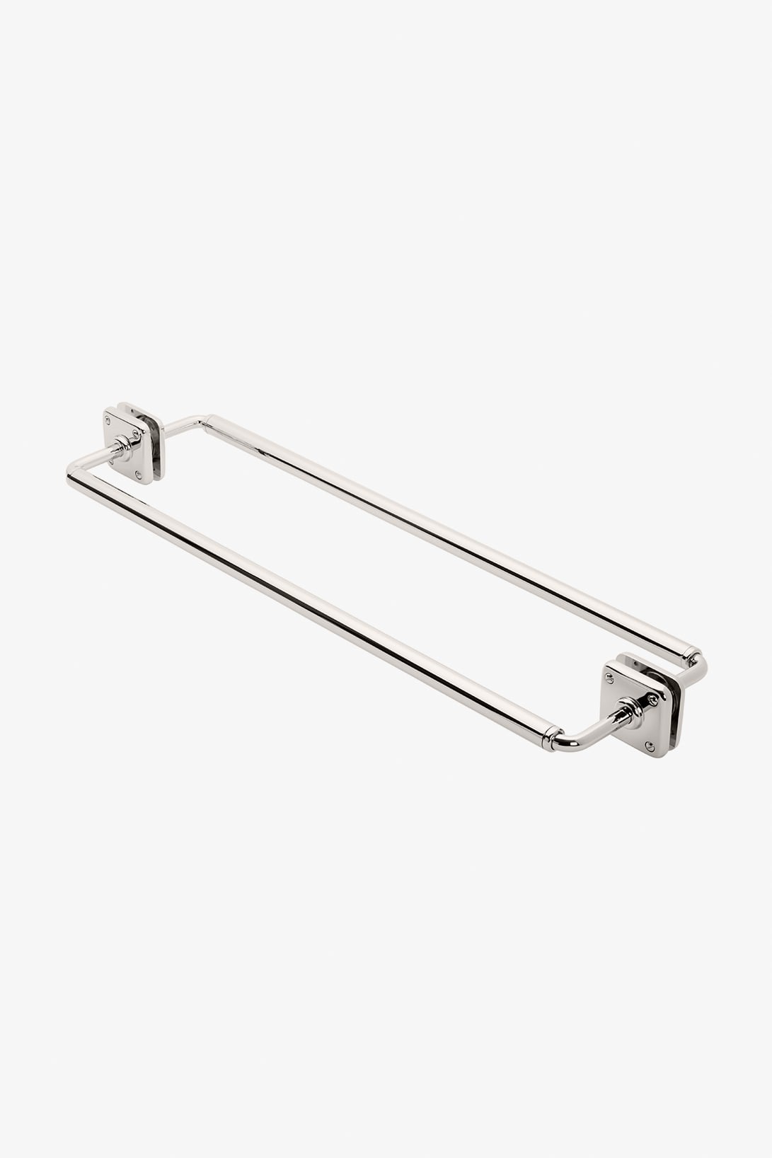 Ludlow 24" Double Sided Glass Mounted Towel Bar