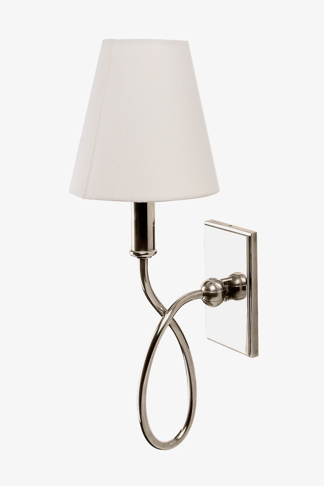 Blue Note Wall Mounted Single Arm Sconce with Fabric Shade