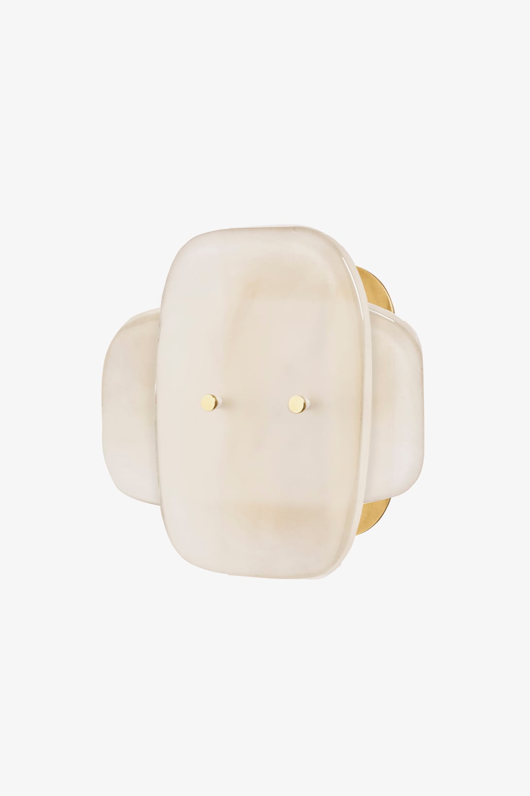 Simona Ceiling Flush Mount with Double Murano Glass Diffusers