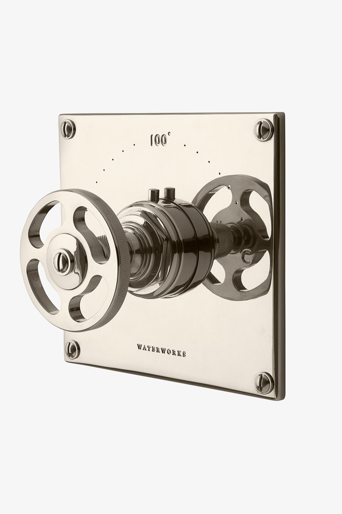 R.W. Atlas Thermostatic Control Valve Trim with Metal Wheel Handle