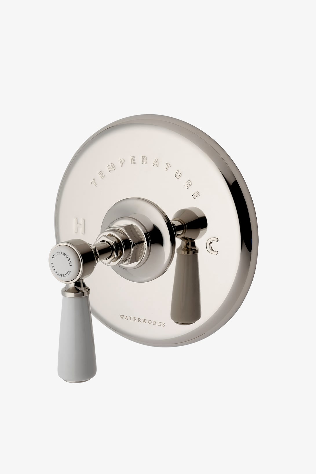 Highgate Thermostatic Control Valve Trim with Porcelain Lever Handle