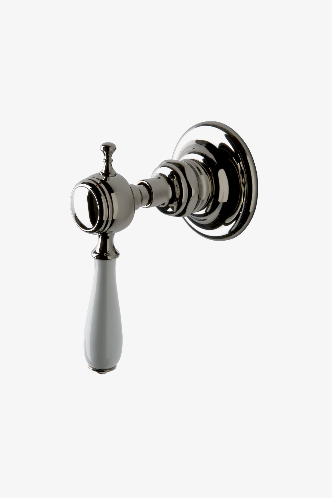 Julia Volume Control Valve Trim with White Porcelain Lever Handle