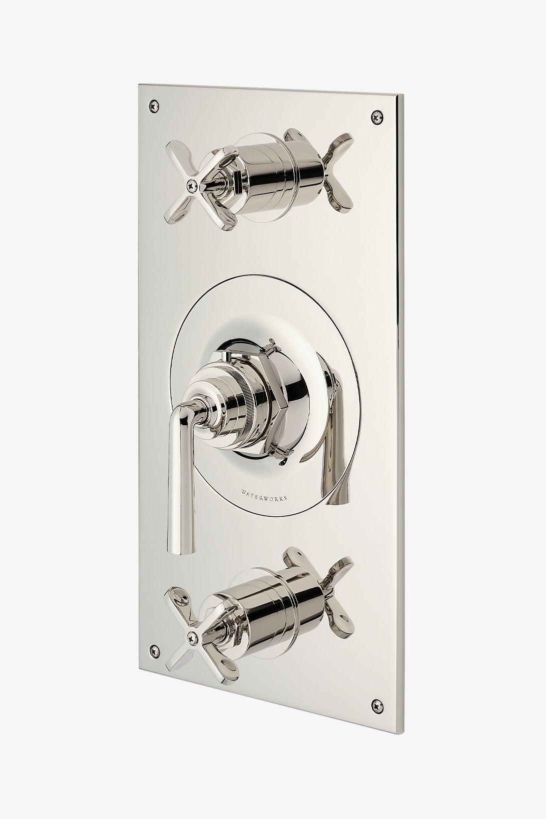 Henry Integrated Thermostatic and Dual Volume Control Trim with Cross and Lever Handles