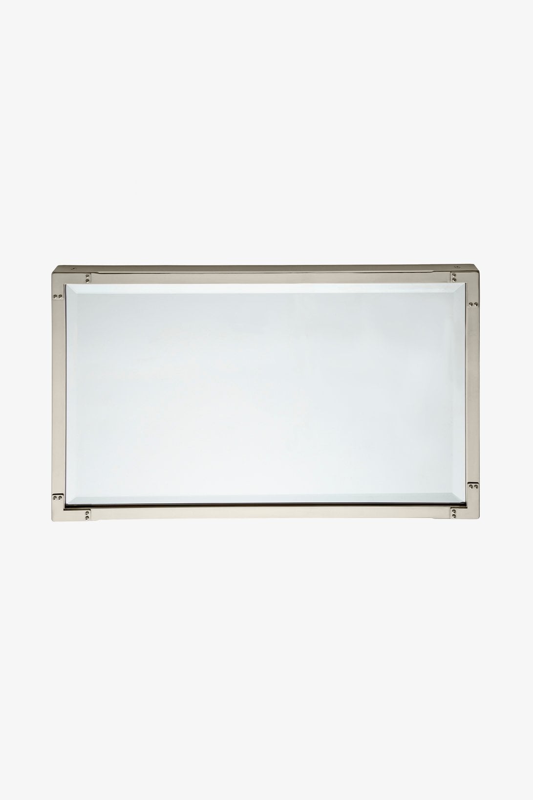 R.W. Atlas Metal Rectangular Wall Mounted Stationary Mirror-Horizontal 20" x 32" x 1 3/8"