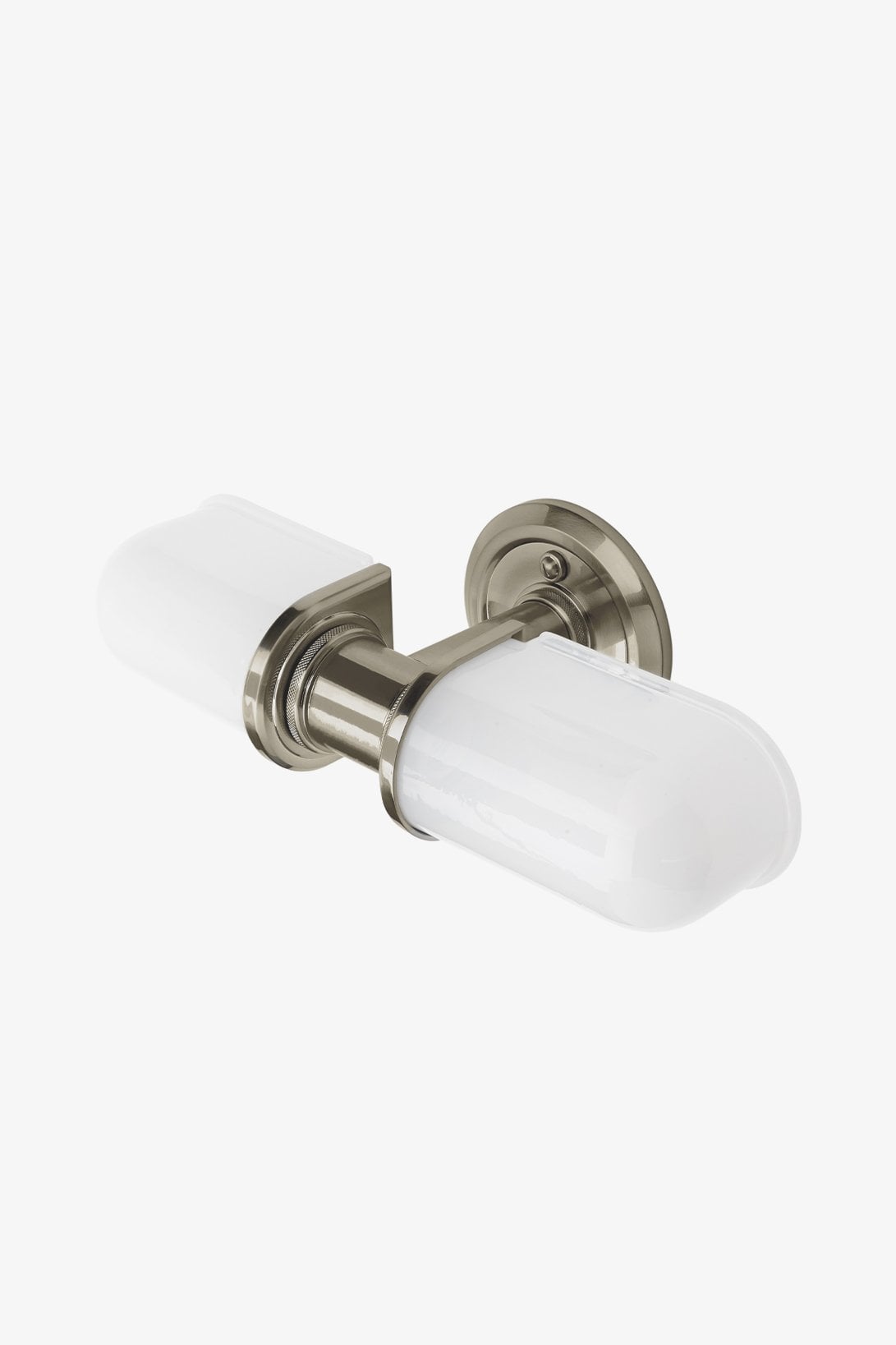 R.W. Atlas Wall Mounted Double Arm Sconce with Glass Shades