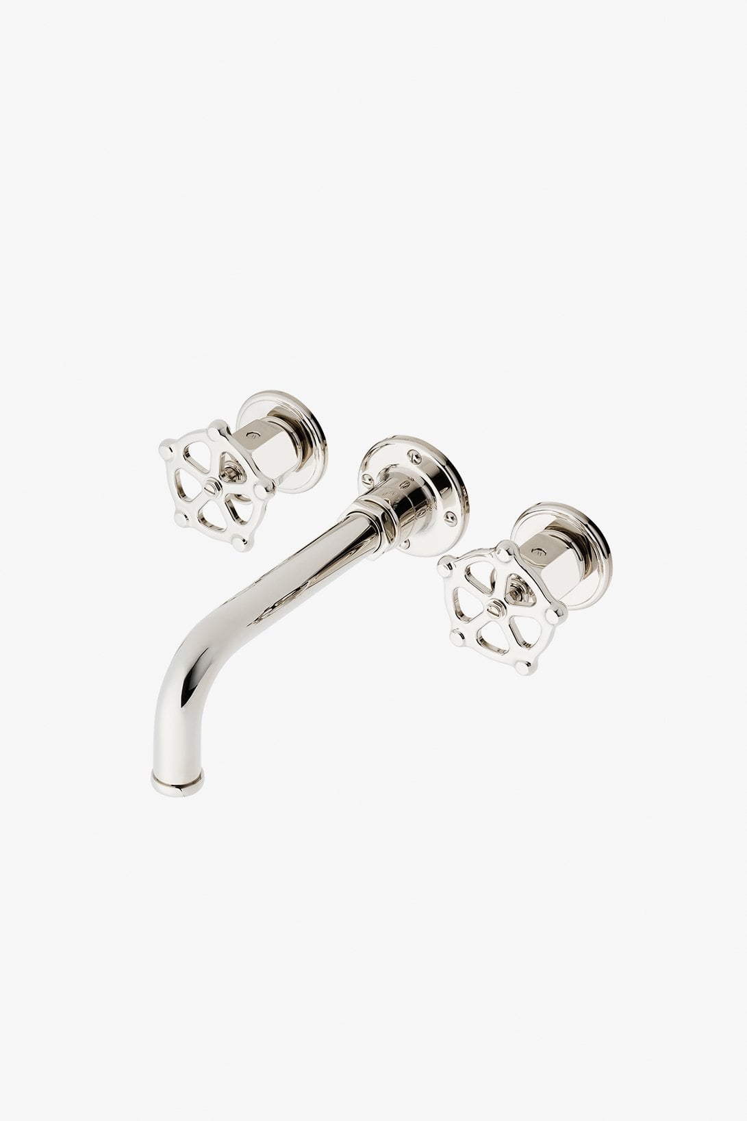 Regulator Wall Mounted Lavatory Faucet with Wheel Handles