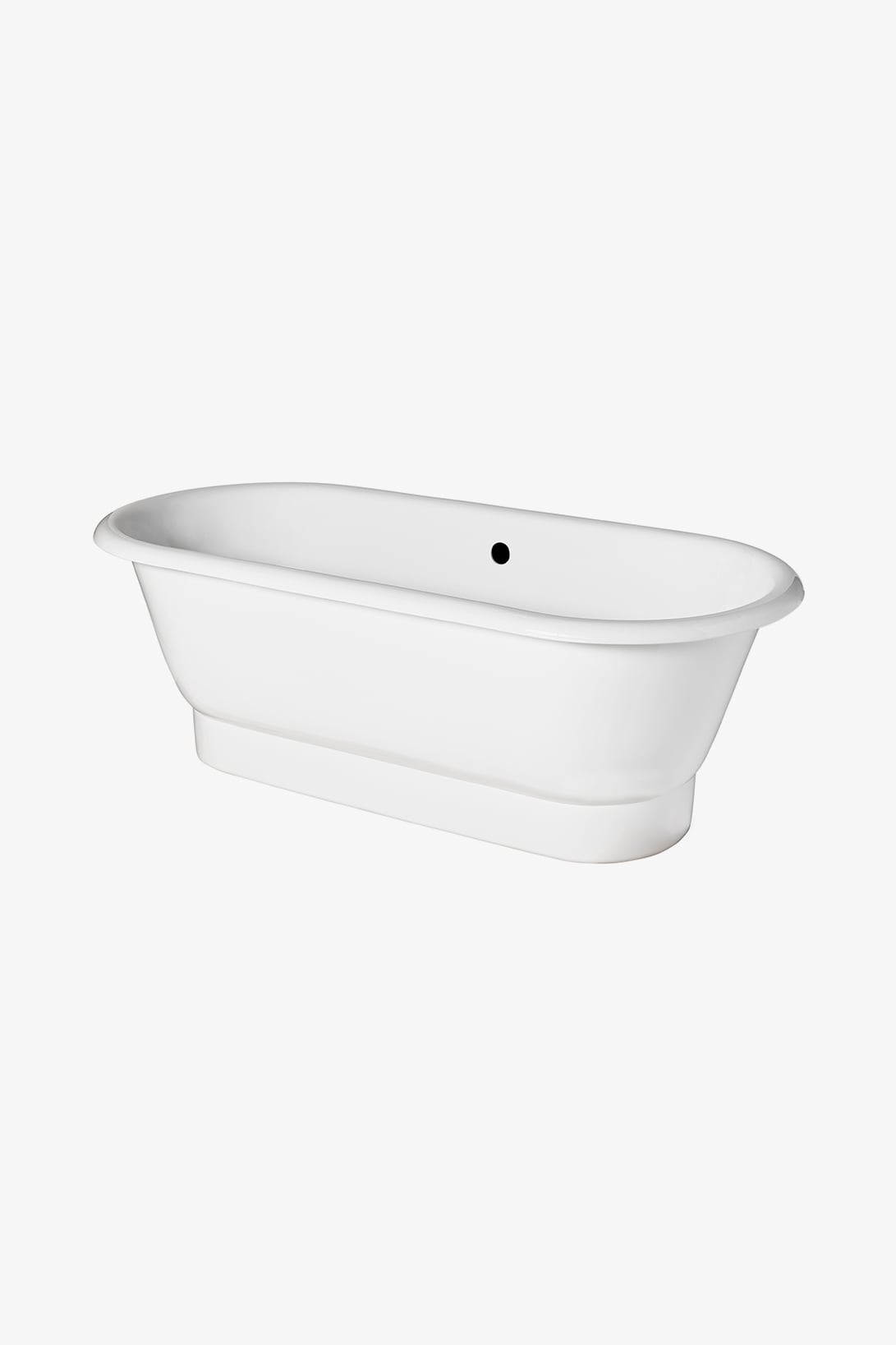 Santry 67" x 31" x 22" freistehende ovale Badewanne aus Gusseisen