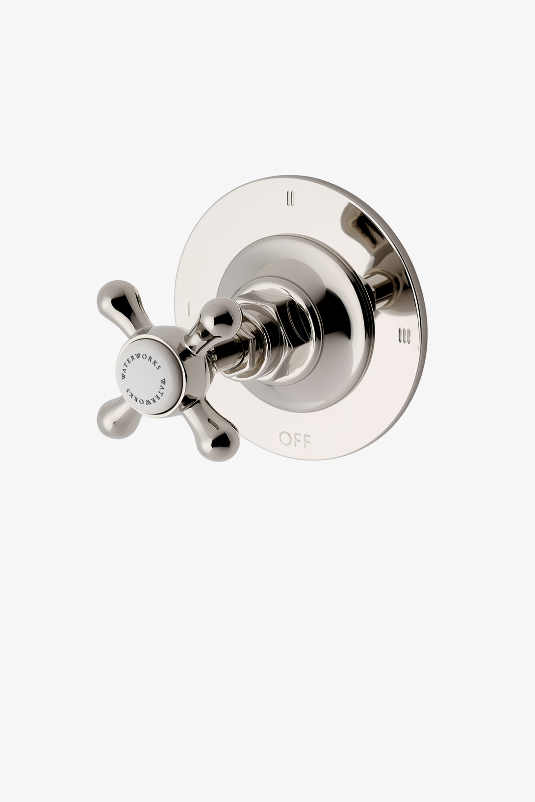 Highgate Three Way Diverter Valve Trim for Thermostatic with Roman Numerals and Cross Handle