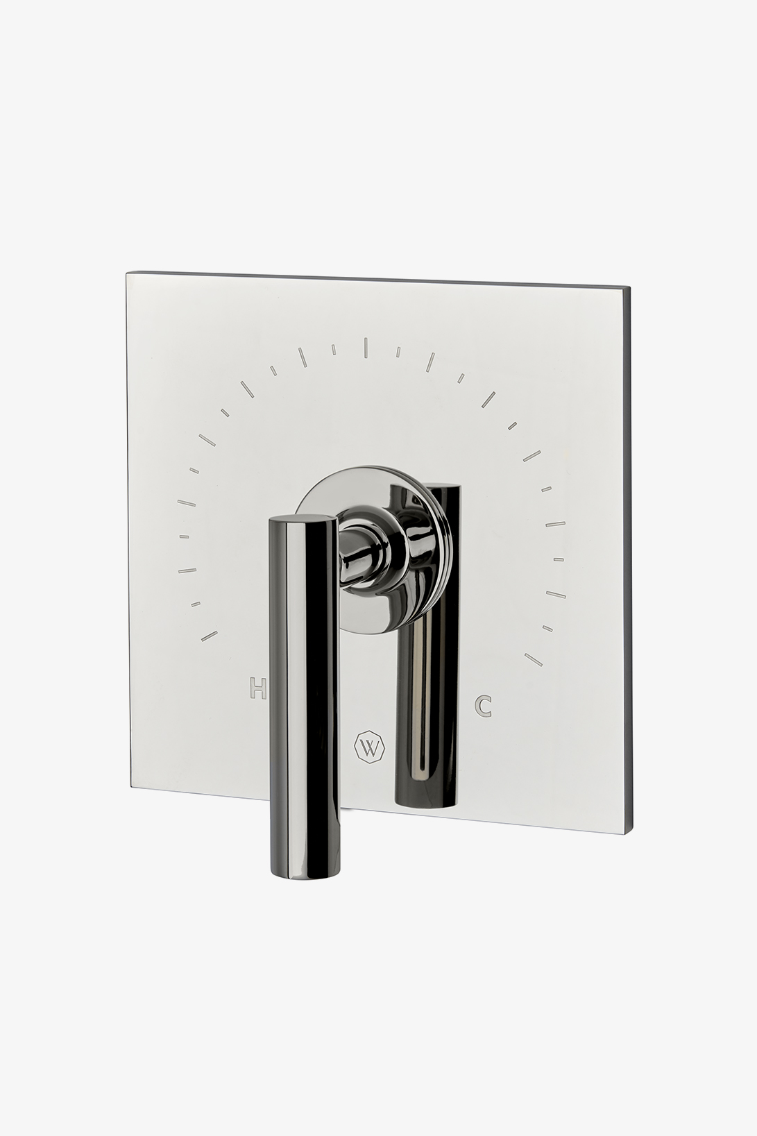 Bond Solo Series Square Thermostatic Control Valve Trim with Straight Lever Handle