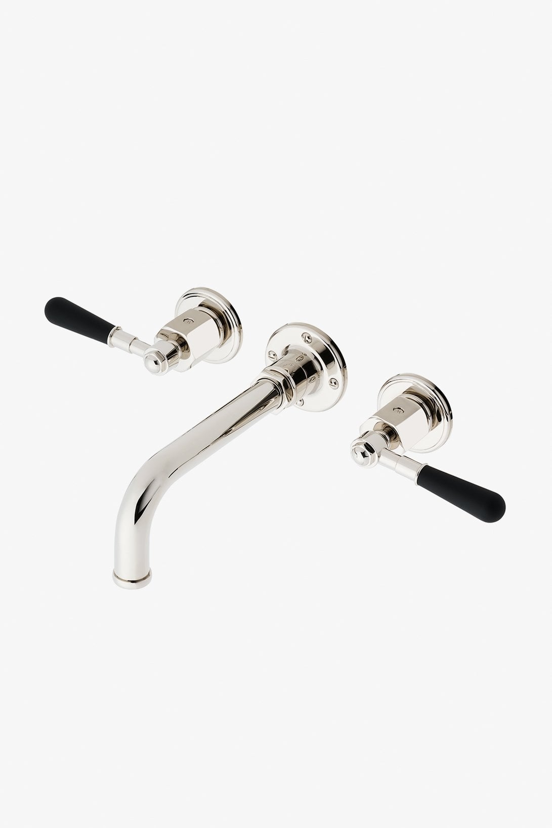 Regulator Wall Mounted Lavatory Faucet with Two-Tone Lever Handles