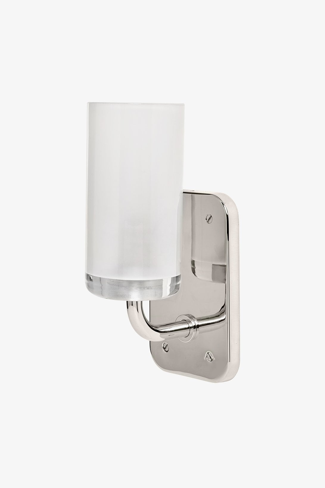 Ludlow Wall Mounted Single Arm Sconce with Glass Shade