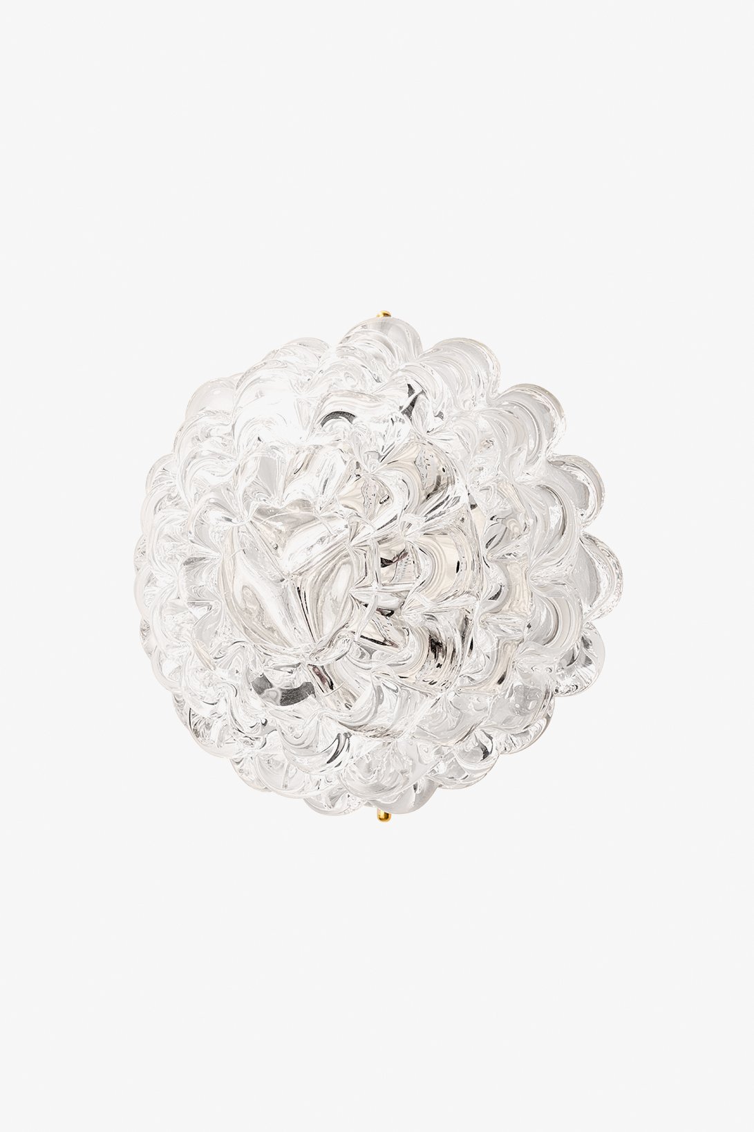 Camilla Wall / Ceiling Small Round Flush Mount with Rostrato Murano Glass Diffuser