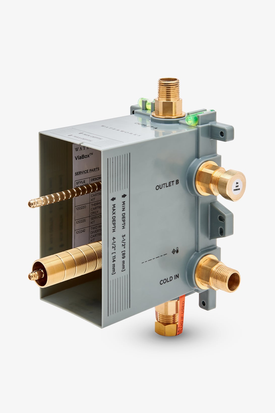 ViaWorks ViaBoxTM 1/2" Integrated Thermostatic Valve with Volume Control