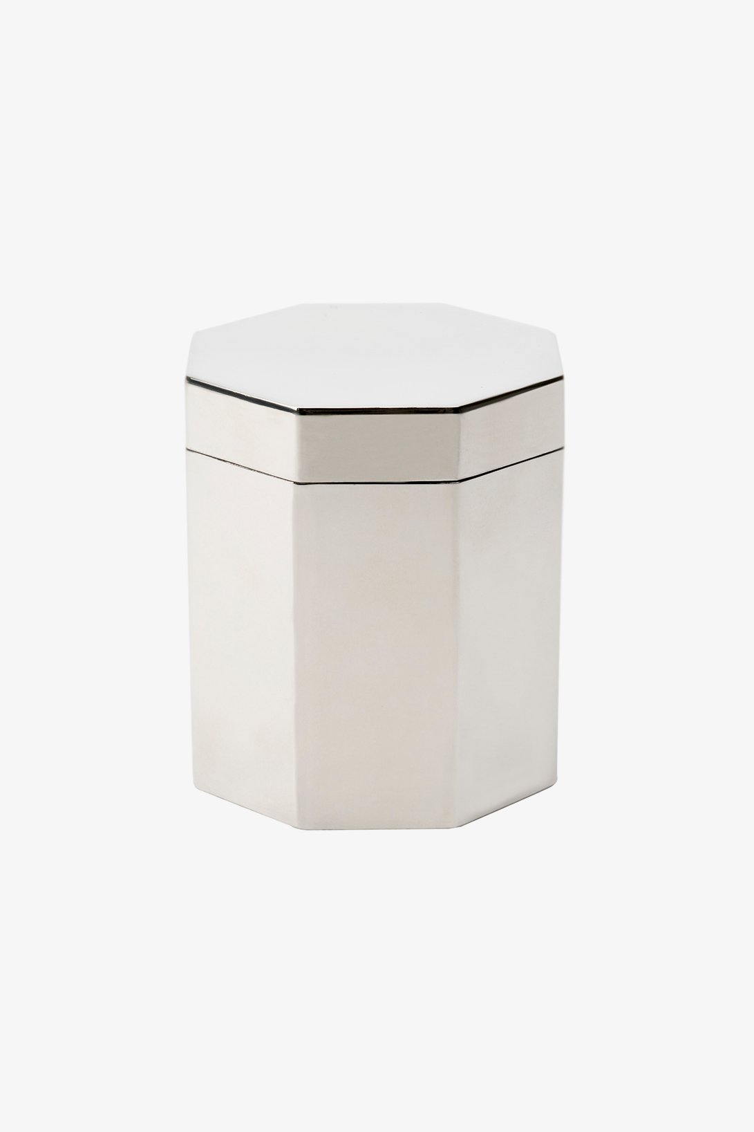 Asscher Octagonal Container in Pewter