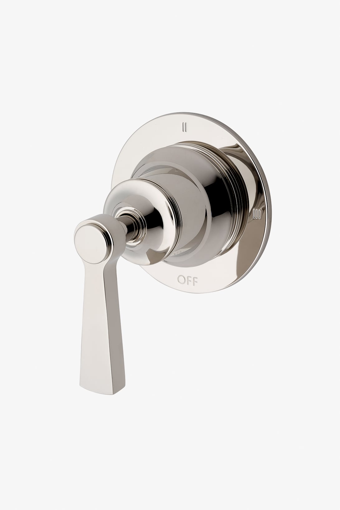Transit Three Way Diverter Valve Trim for Thermostatic with Roman Numerals and Lever Handle