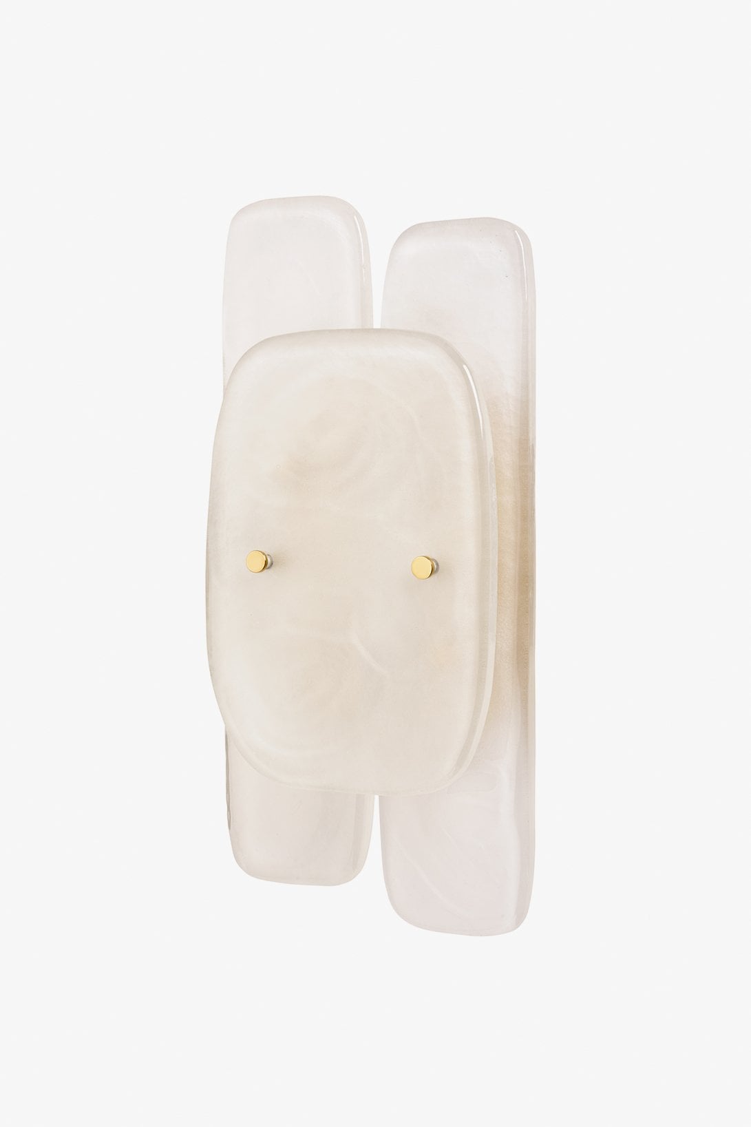 Simona Wall Mounted Single Sconce with Triple Murano Glass Diffusers