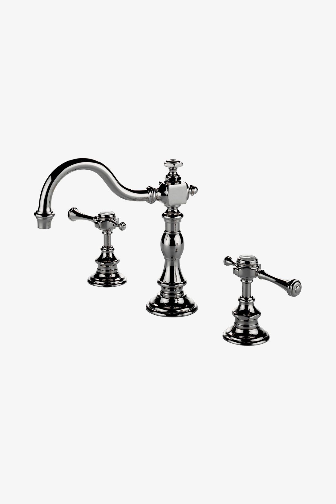 Julia Deck Mounted Marquee Lavatory Faucet with Metal Lever Handles