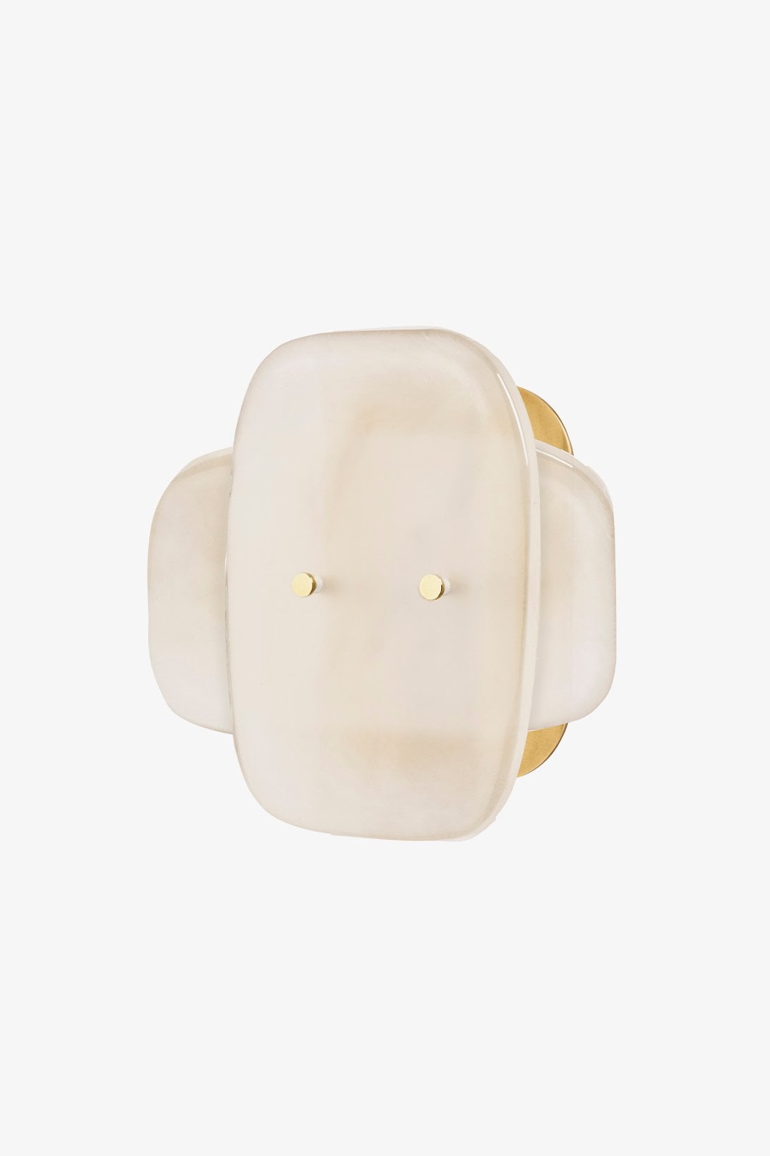 Simona Ceiling Flush Mount with Double Murano Glass Diffusers