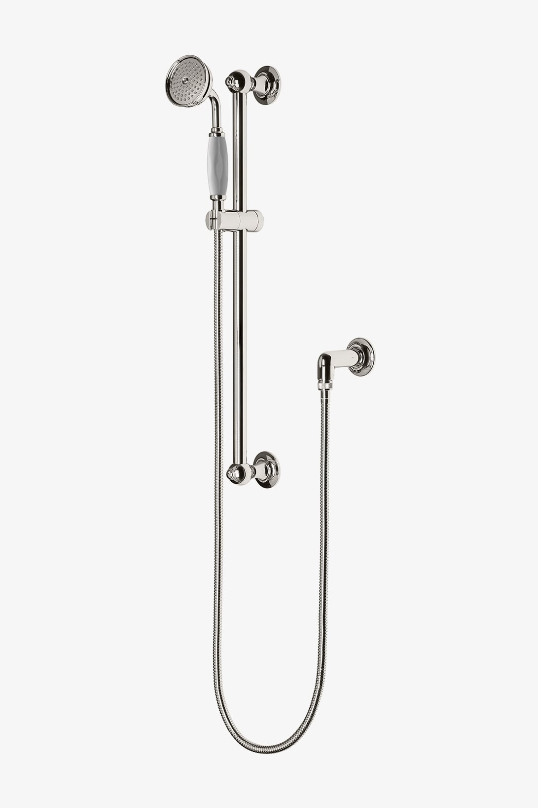 Easton Classic Handshower On Bar with White Porcelain Handle