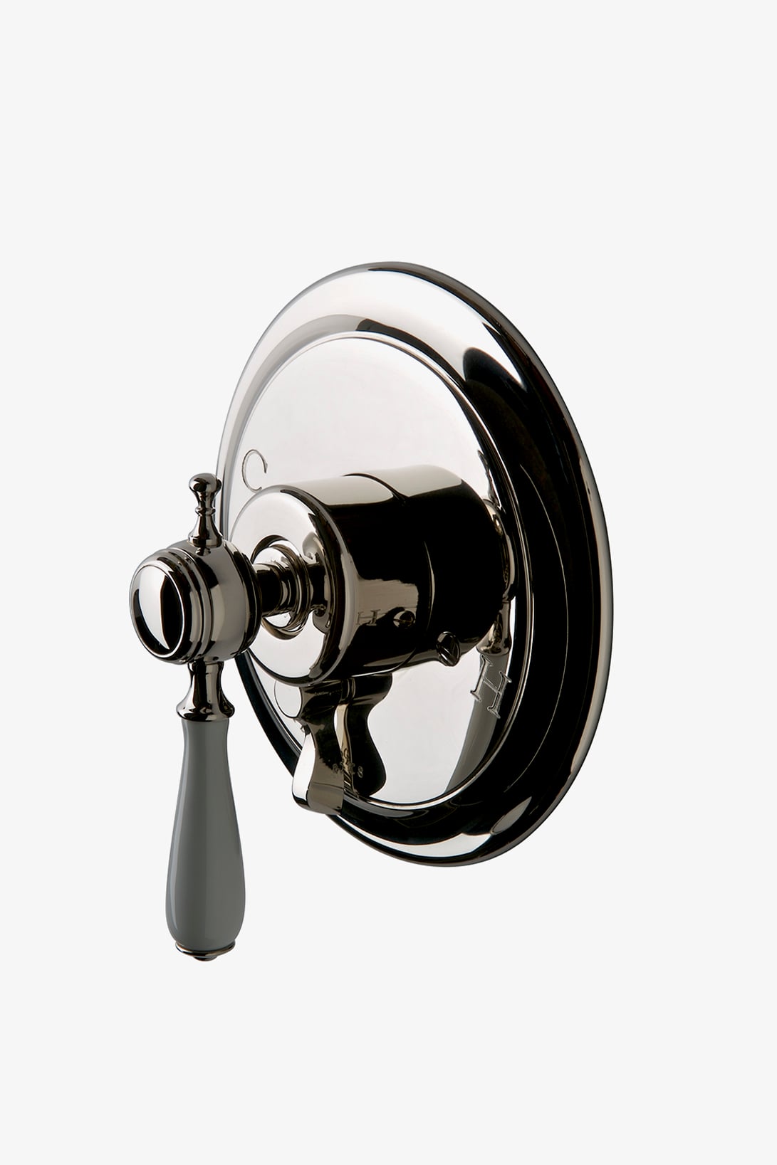 Julia Pressure Balance with Diverter Trim with White Porcelain Lever Handle