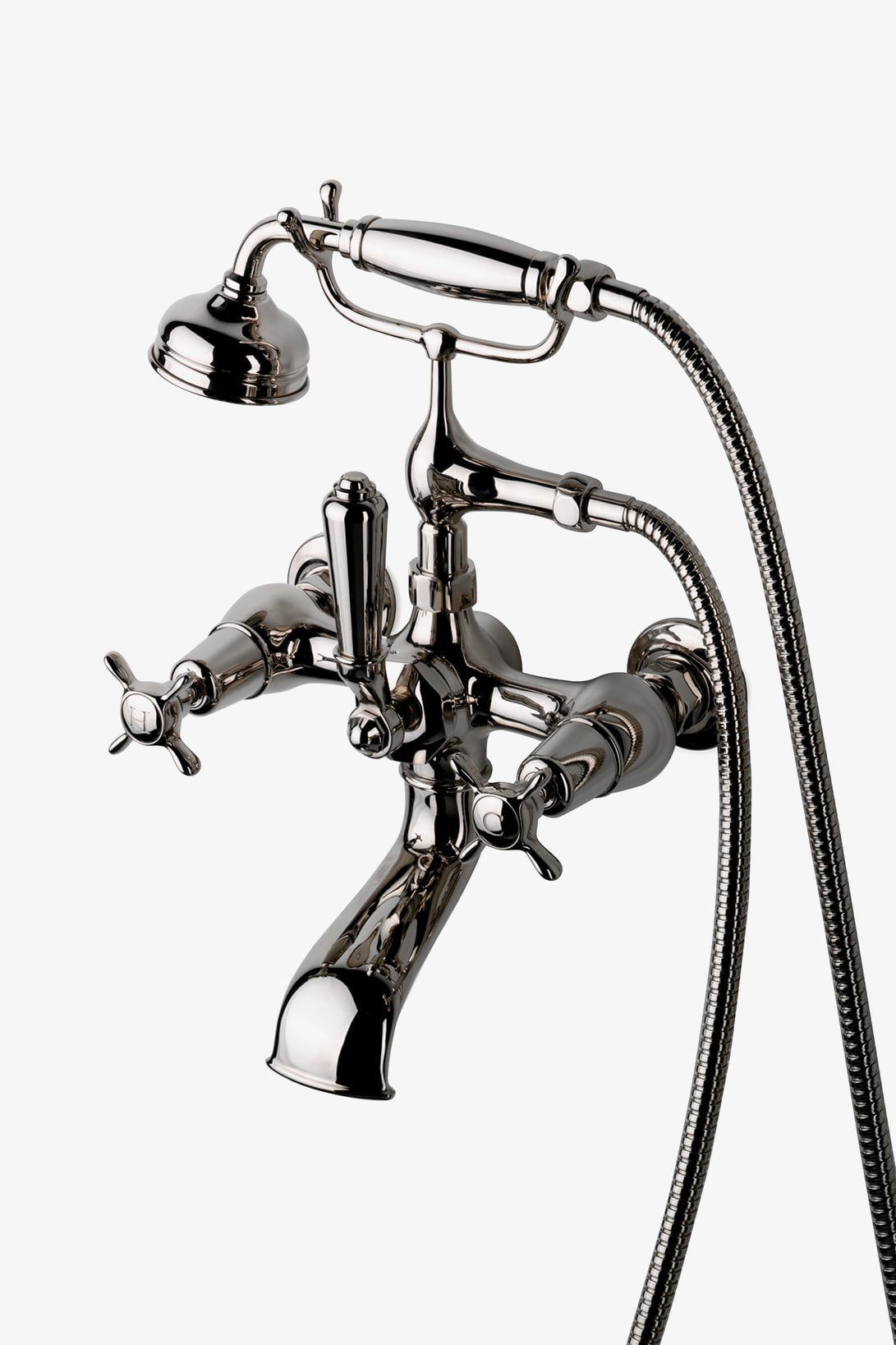 Easton Classic Exposed Tub Filler, Metal Handshower and Lever Diverter