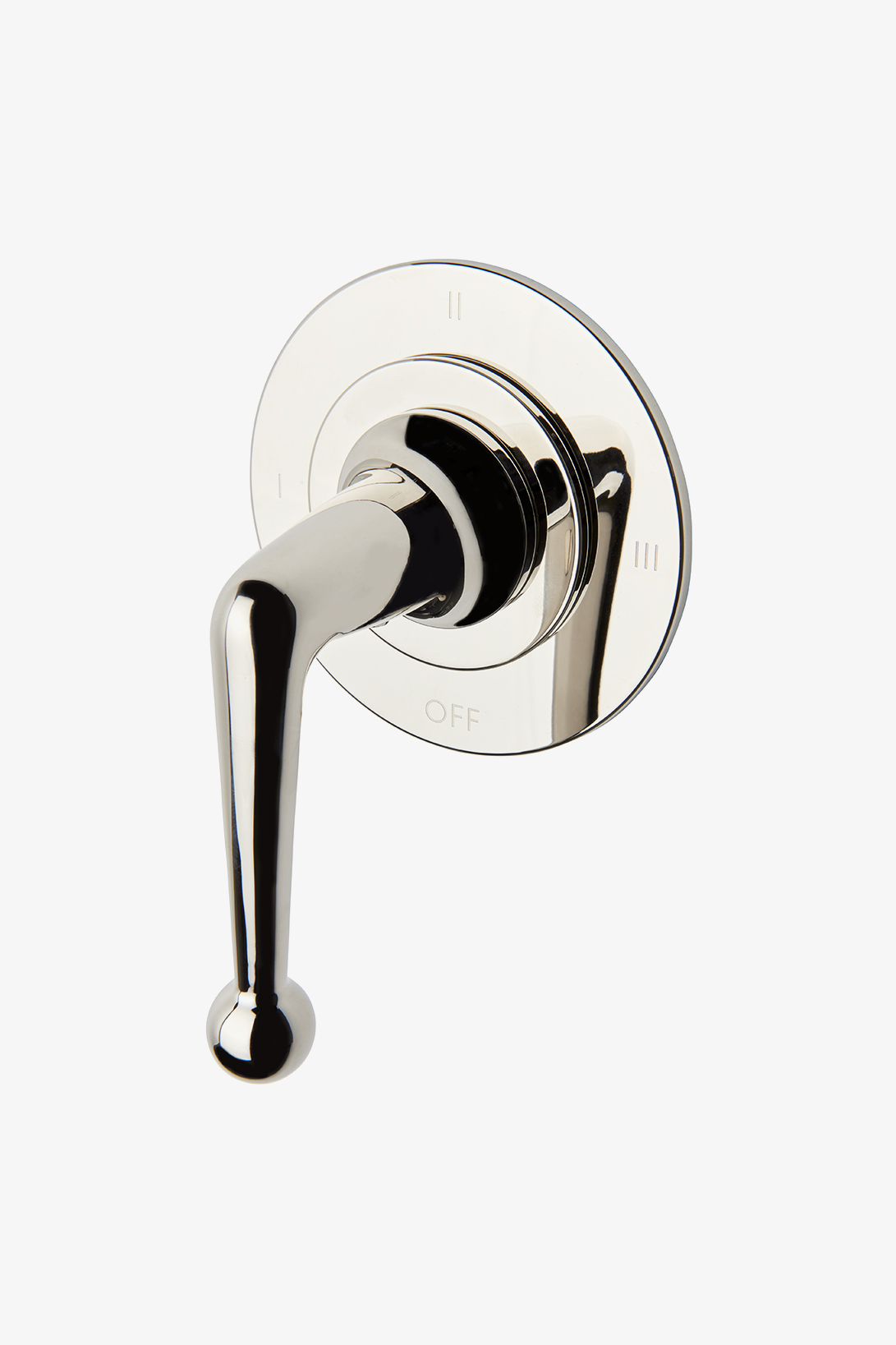Dash Three Way Thermostatic Diverter Valve Trim with Roman Numerals and Metal Lever Handle