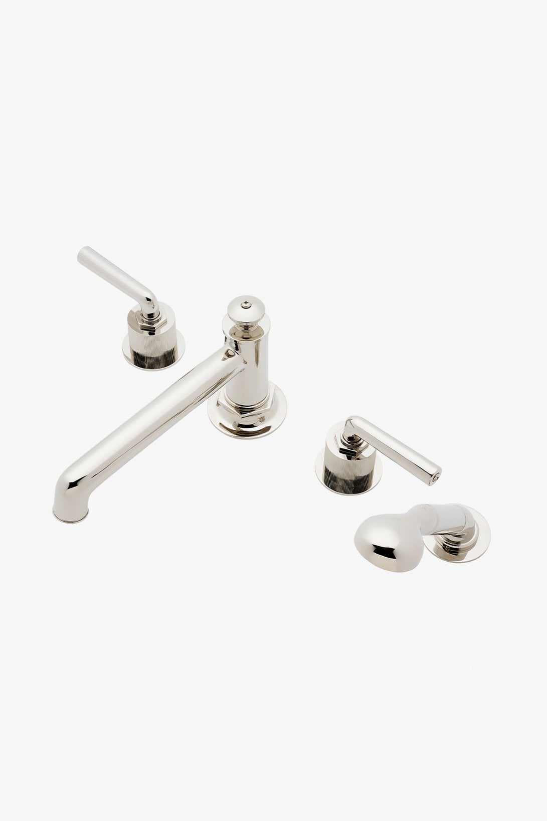 Henry Concealed Tub Filler with Handshower and Coin Edge Lever Handles