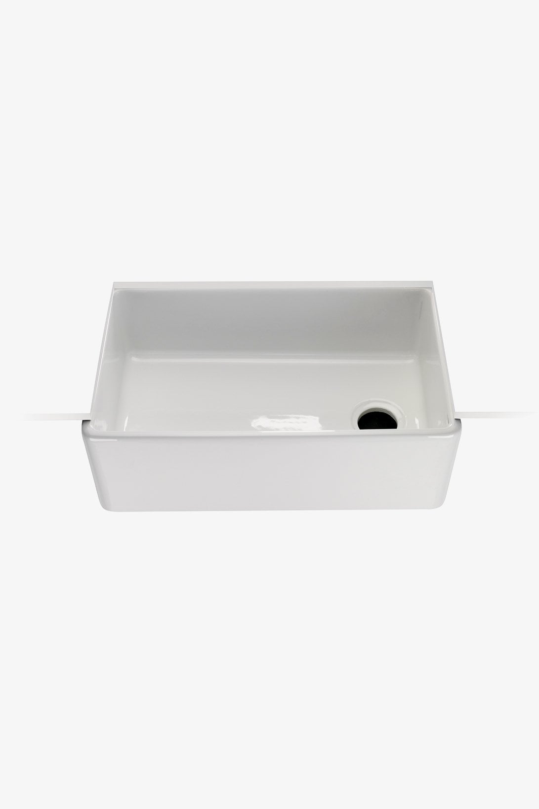 Clayburn 29 3/4" x 17 7/8" x 10" Fireclay Farmhouse Apron Kitchen Sink with End Drain