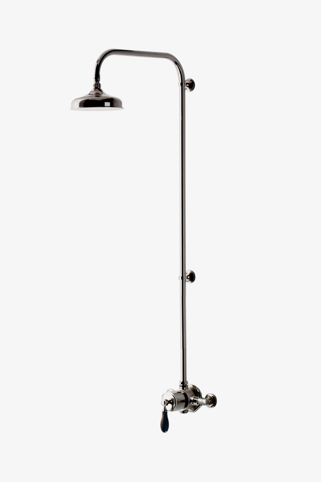 Easton Classic Exposed Thermostatic System with 8" Shower Rose with Oak Lever Handle