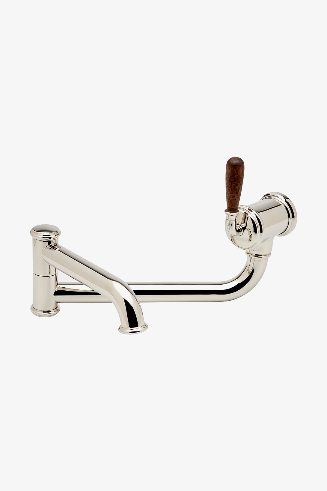 Canteen Wall Mounted Articulated Pot Filler with Oak Lever Handle