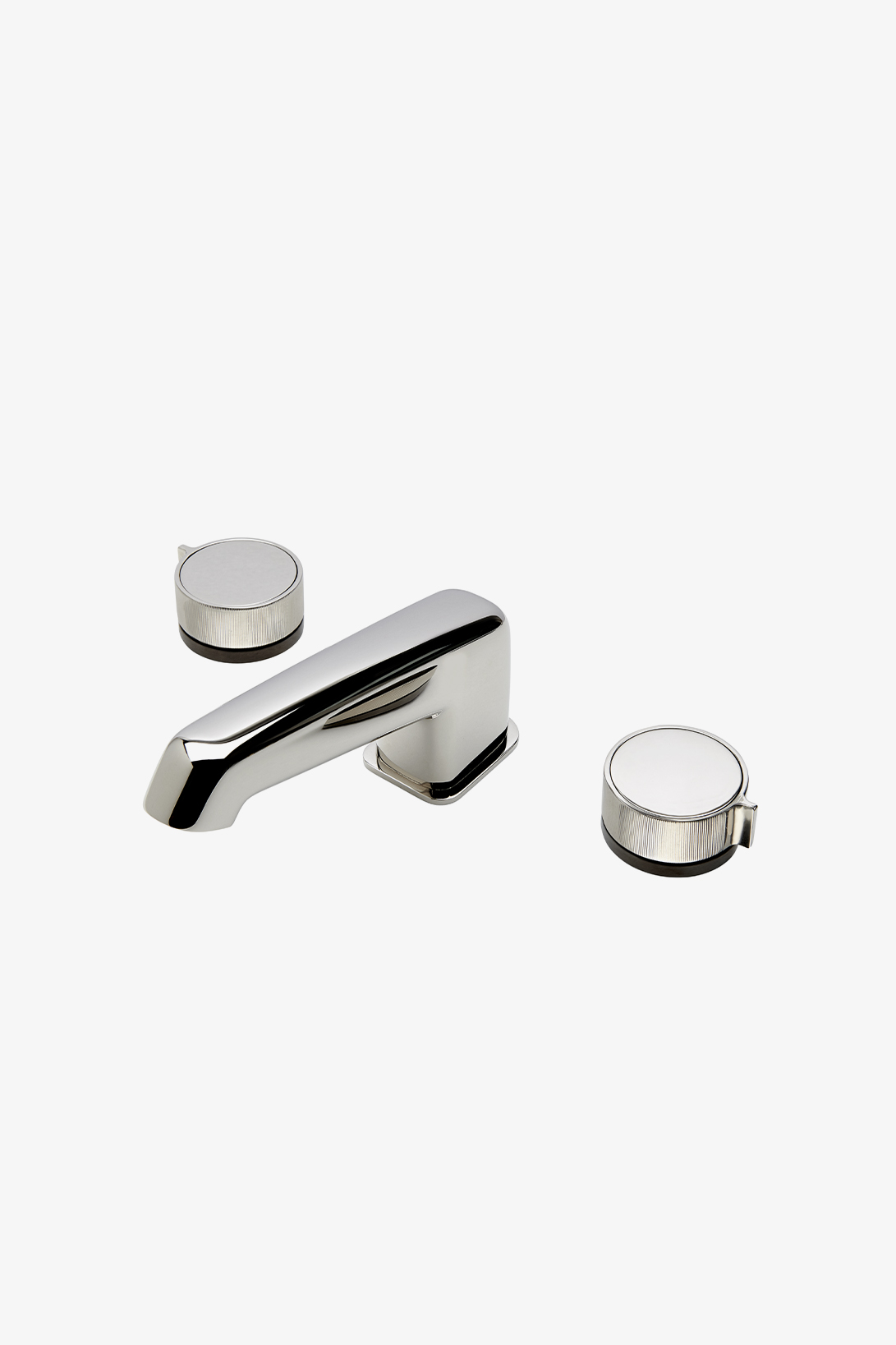 Bond Tandem Series Lavatory Faucet with Two-Tone Guilloche Lines Knob Handles