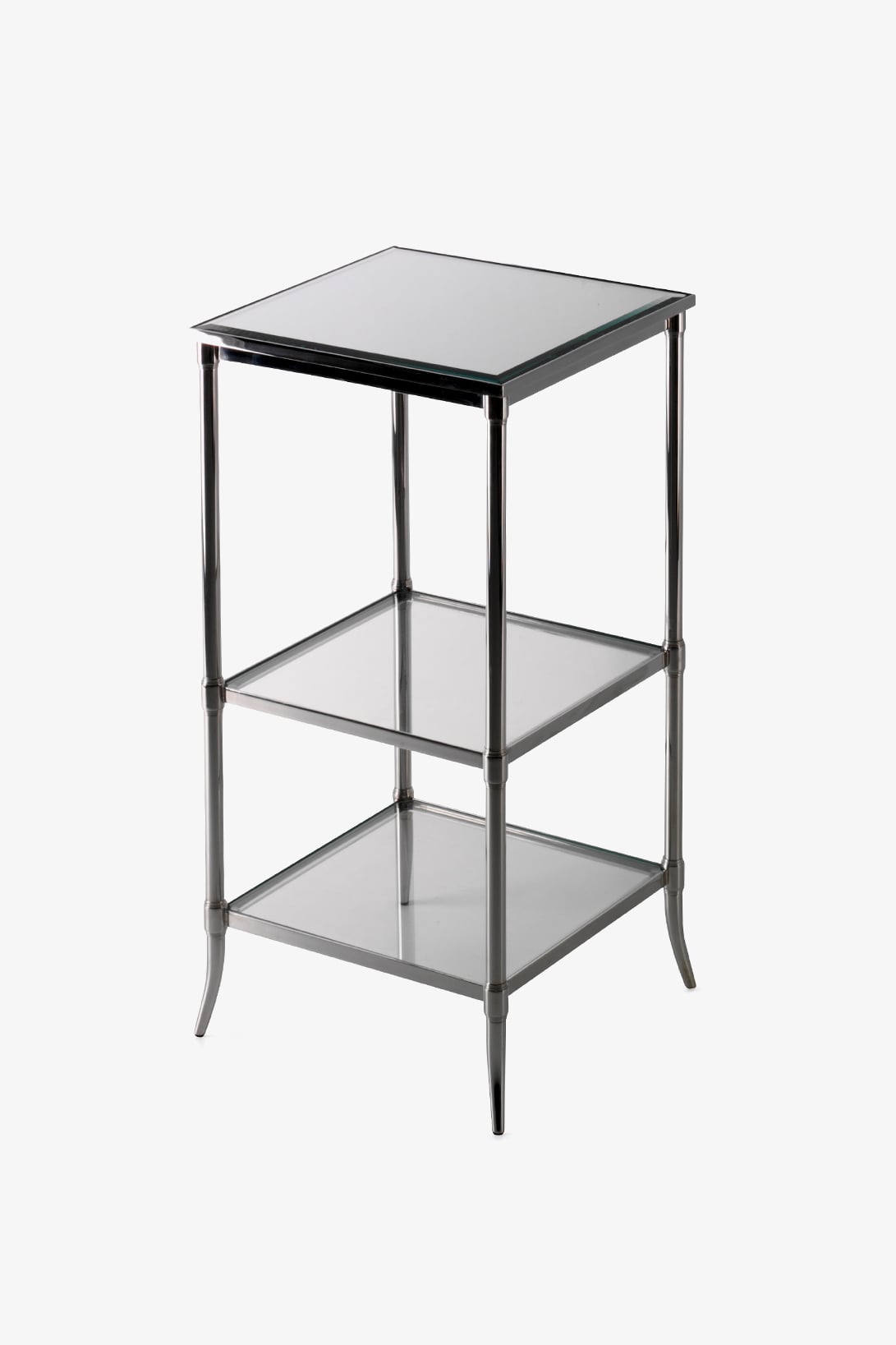 Easton Etagere with Clear Glass 14" x 14" x 26"