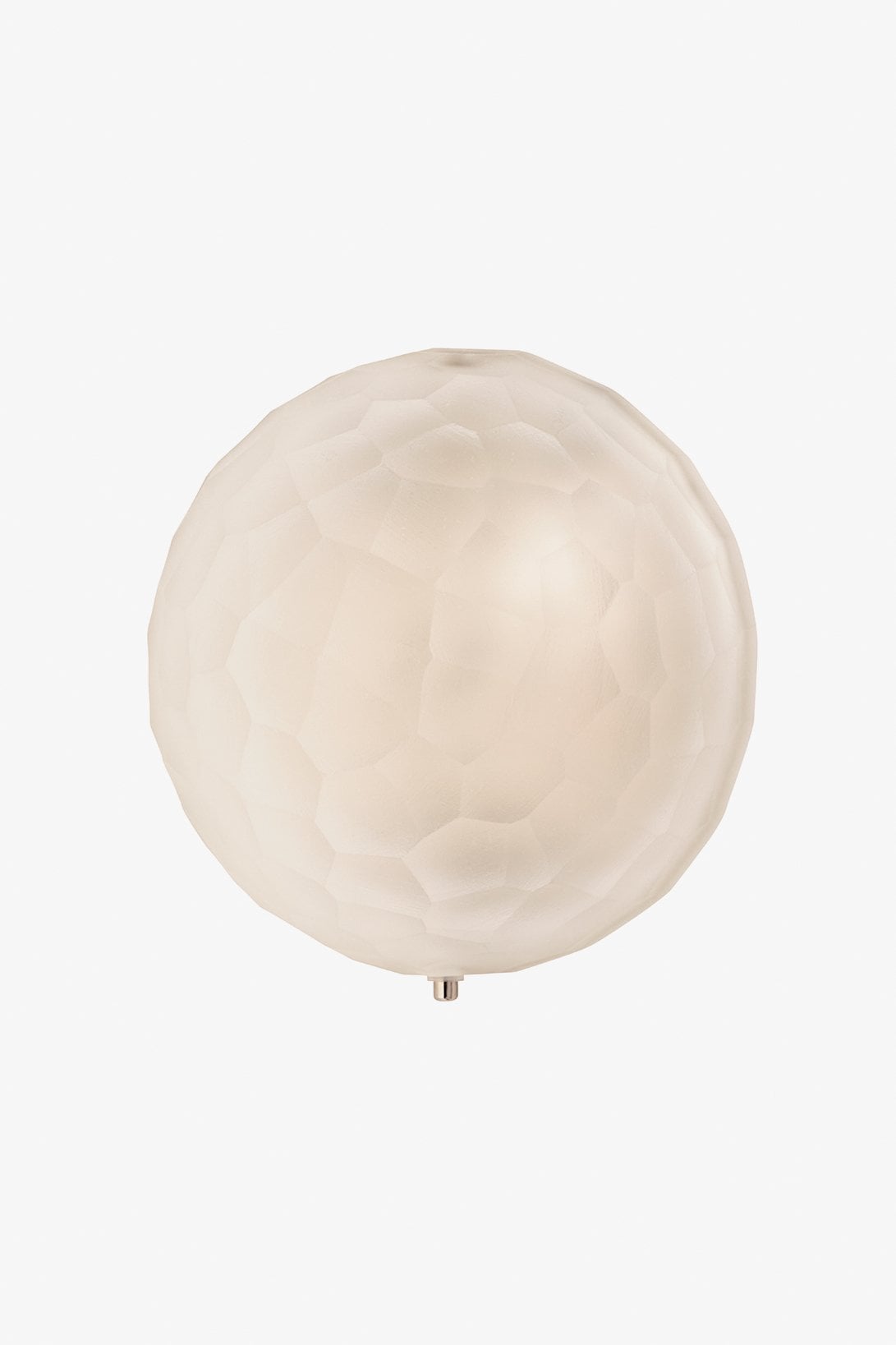 Lucia Wall / Ceiling Small Round Flush Mount with Battuto Murano Glass Diffuser