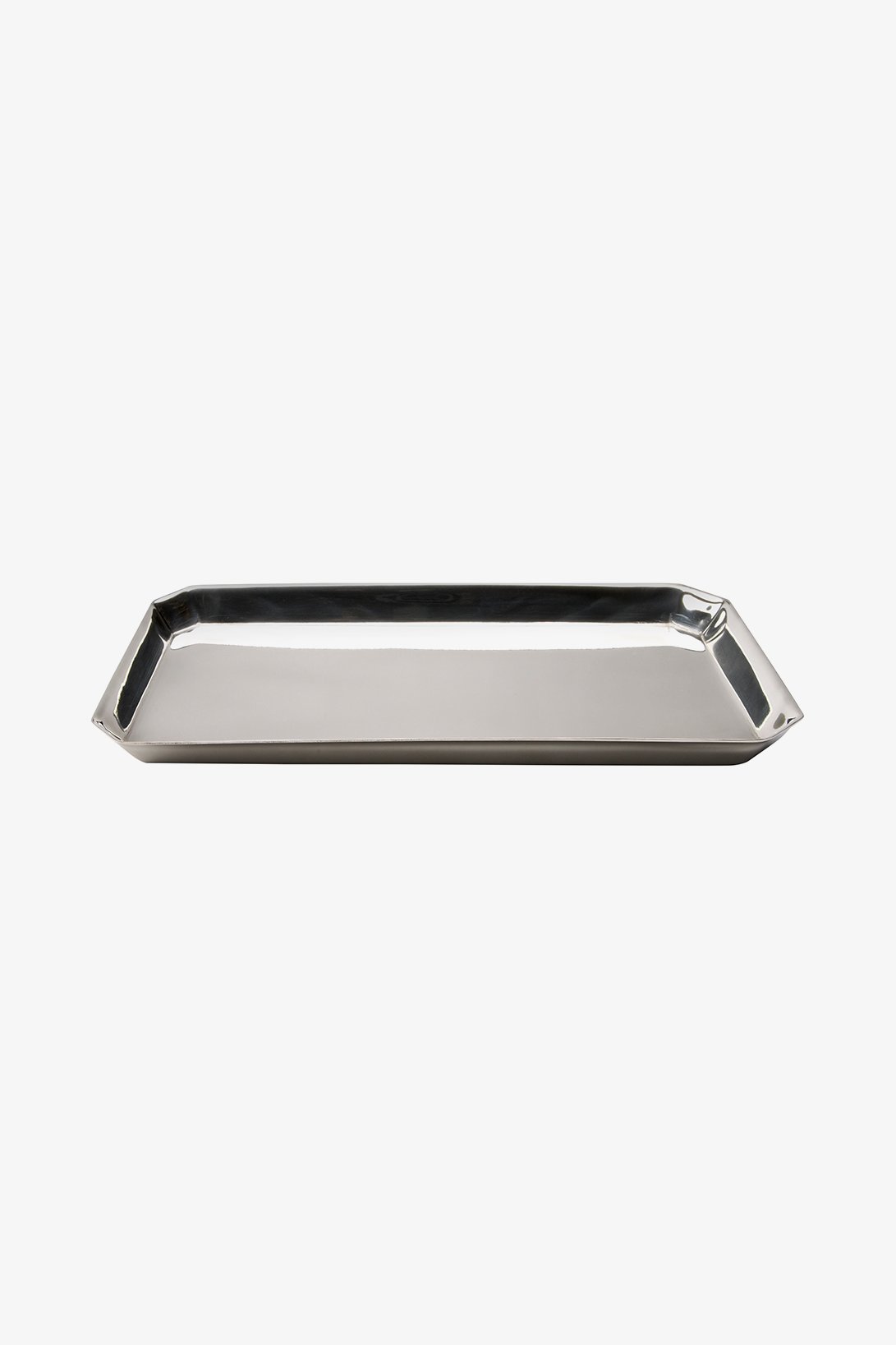 Asscher Rectangular Tray in Pewter