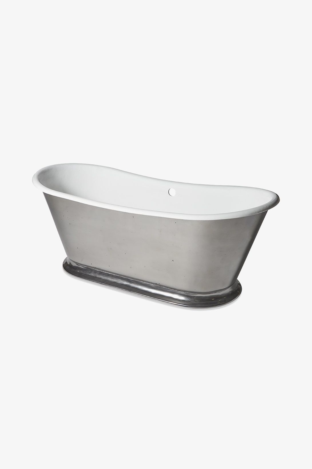 Margaux 72" x 29" x 27 1/2" Freistehende ovale Badewanne aus Gusseisen