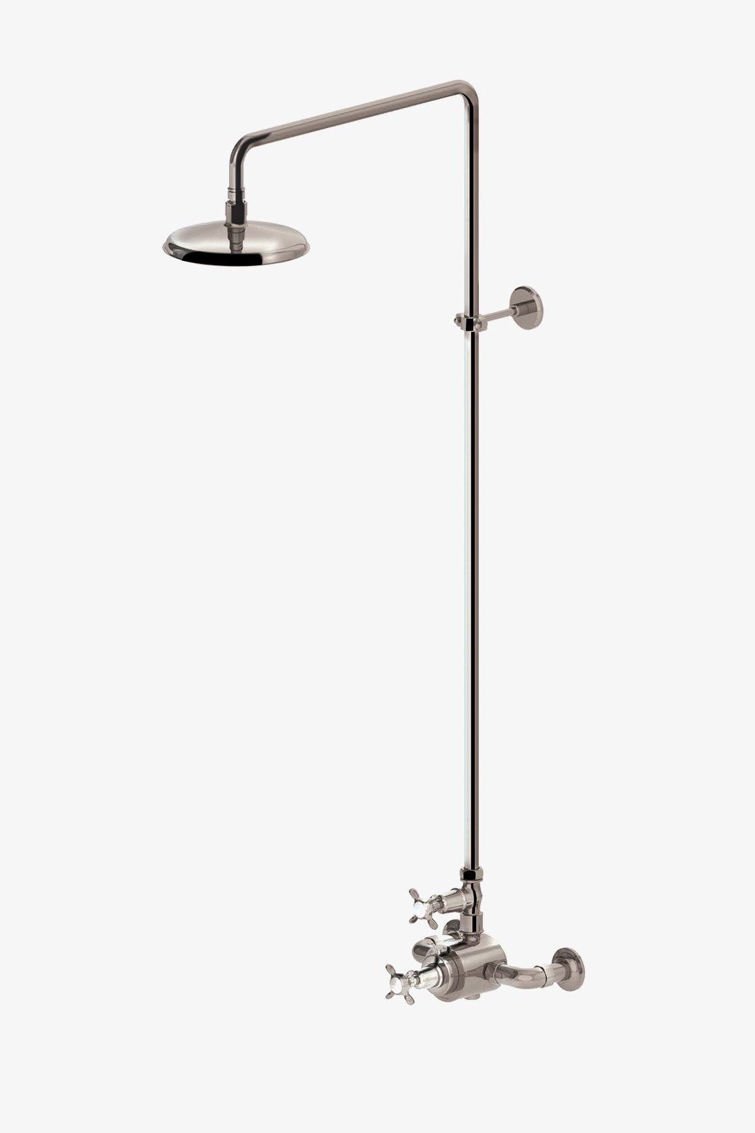 Easton Classic Two Cross Handle Exposed Thermostatic System with 8" Shower Rose