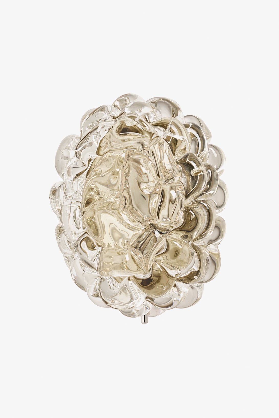 Camilla Wall / Ceiling Small Oval Flush Mount with Rostrato Murano Glass Diffuser