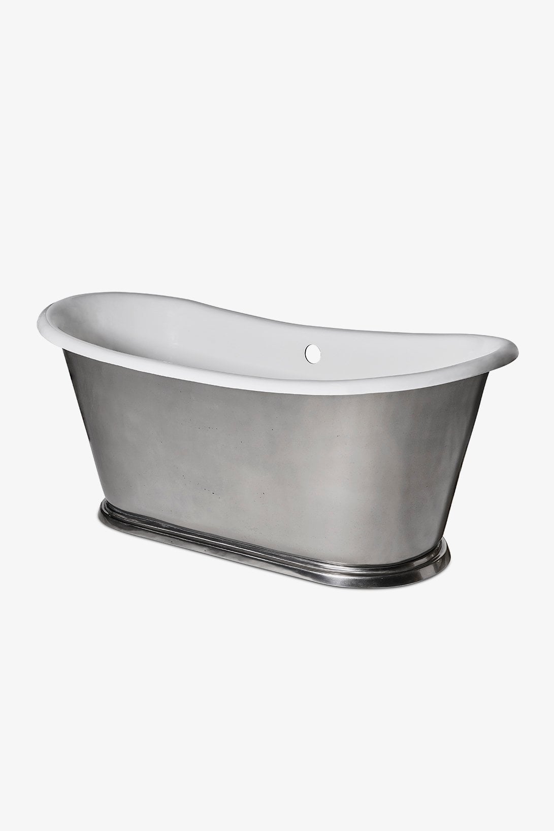 Candide 66" x 27" x 27" Freestanding Oval Cast Iron Bathtub